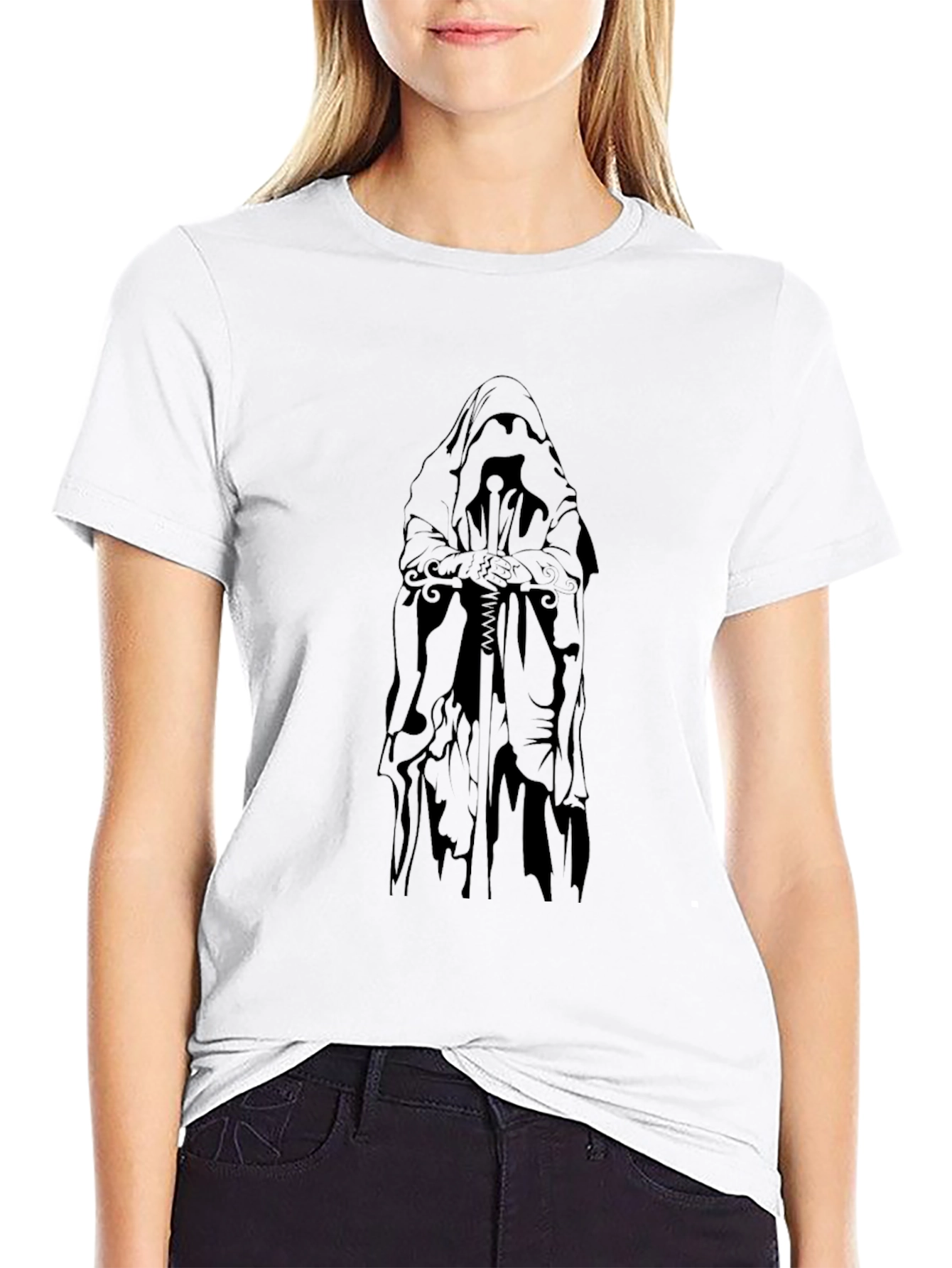Grim Reaper T-Shirt - Gothic Style Black Tee