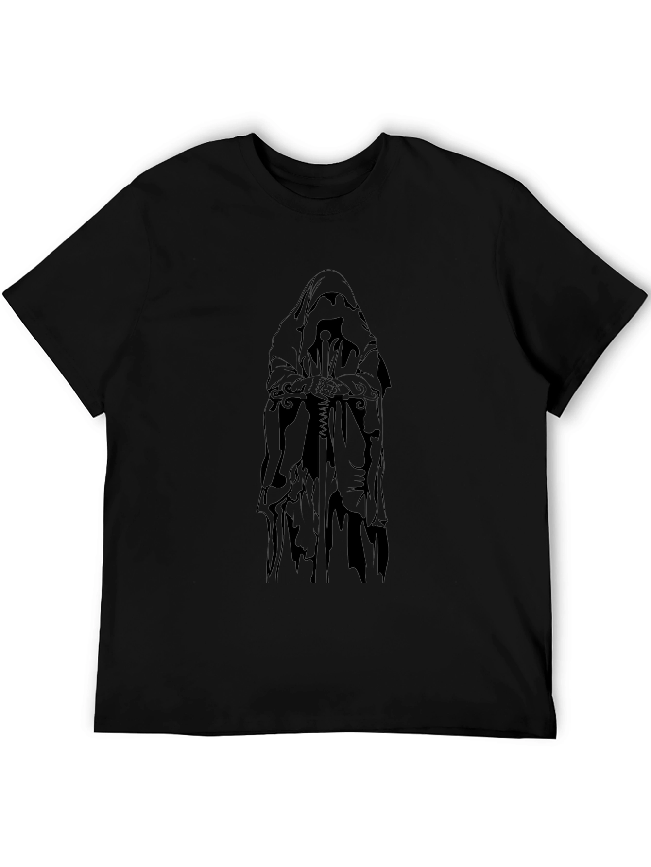 Grim Reaper T-Shirt - Gothic Style Black Tee