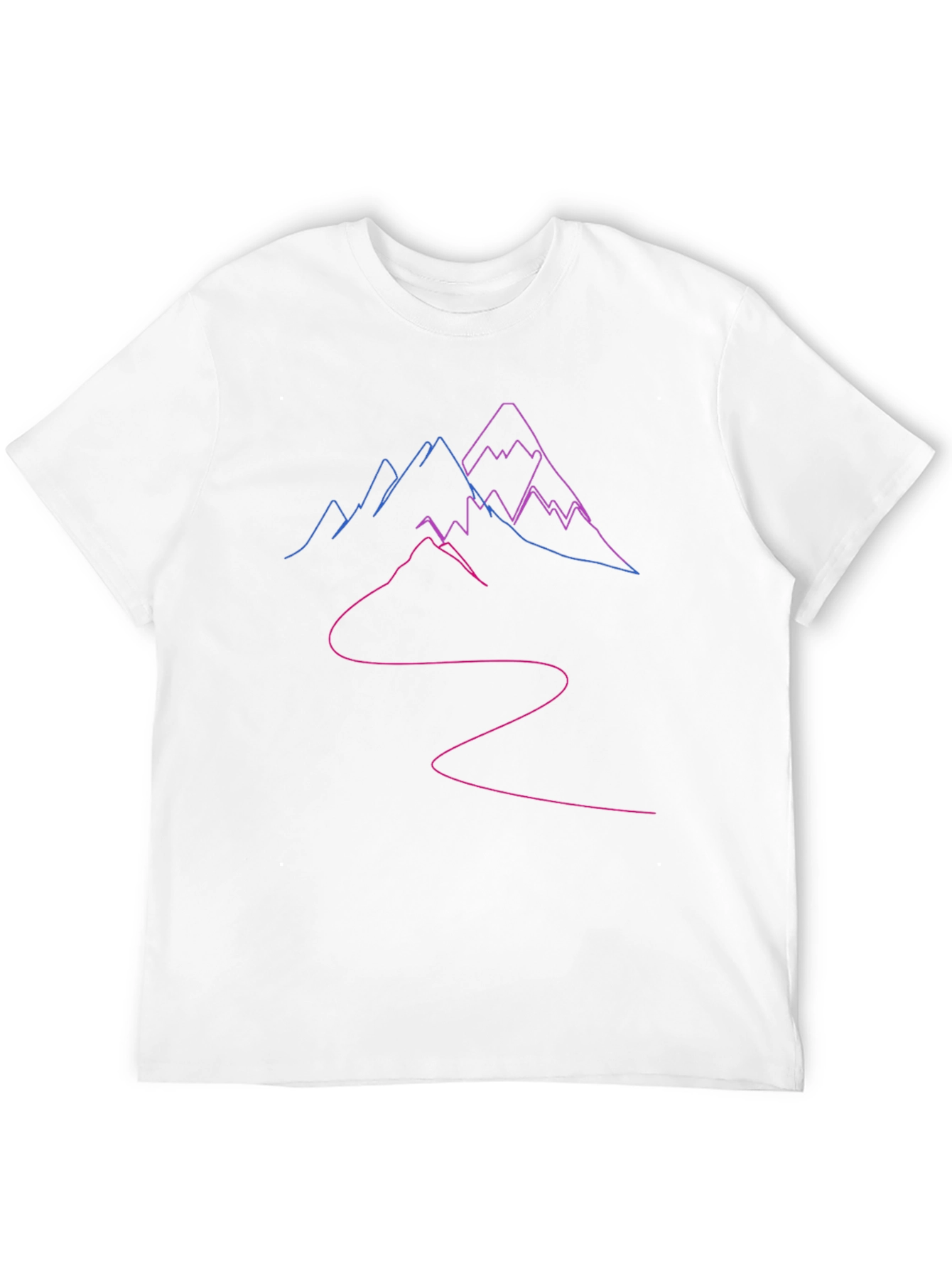 Mountains Outline Graphic T-Shirt