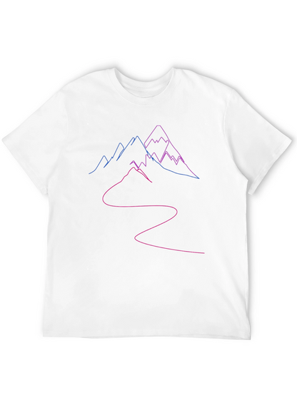 Mountains Outline Graphic T-Shirt
