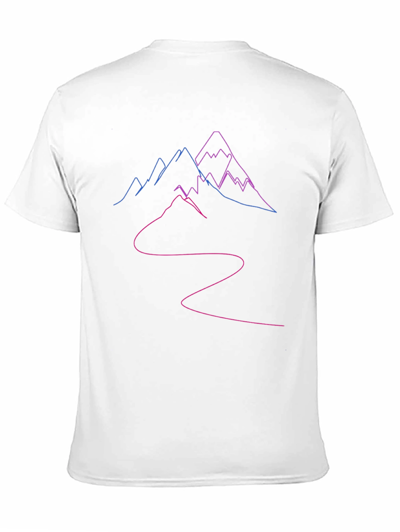 Mountains Outline Graphic T-Shirt
