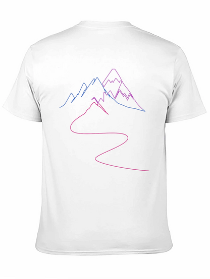 Mountains Outline Graphic T-Shirt