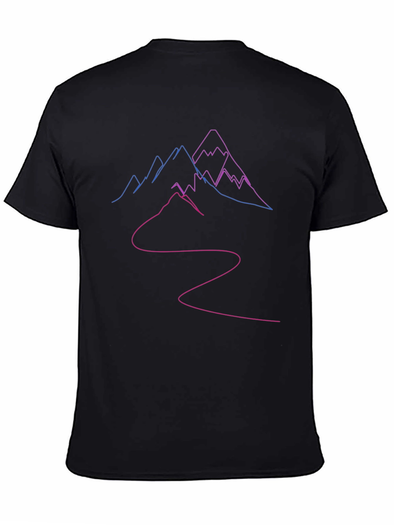 Mountains Outline Graphic T-Shirt