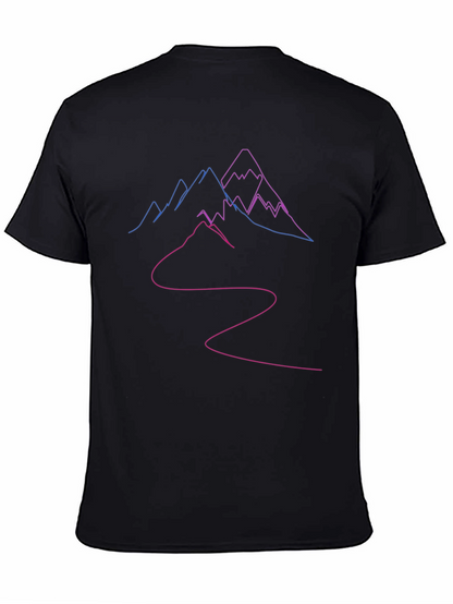 Mountains Outline Graphic T-Shirt