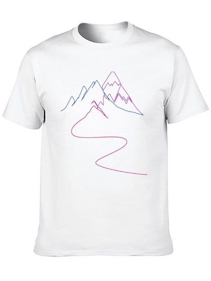 Mountains Outline Graphic T-Shirt