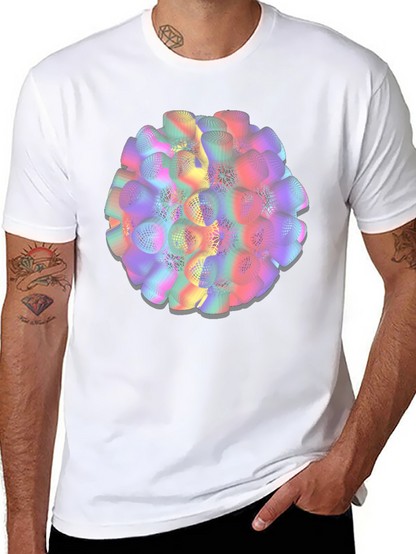 Abstract Sphere Graphic Tee - Modern Art Shirt