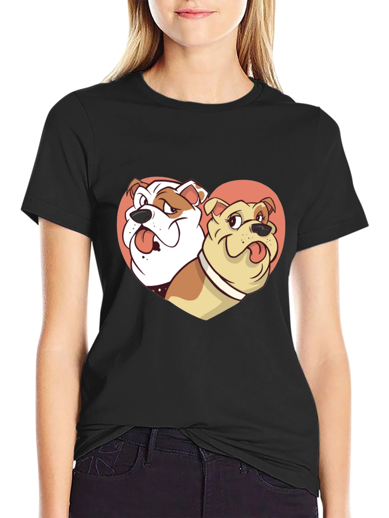 Bulldog Lover Black Tee
