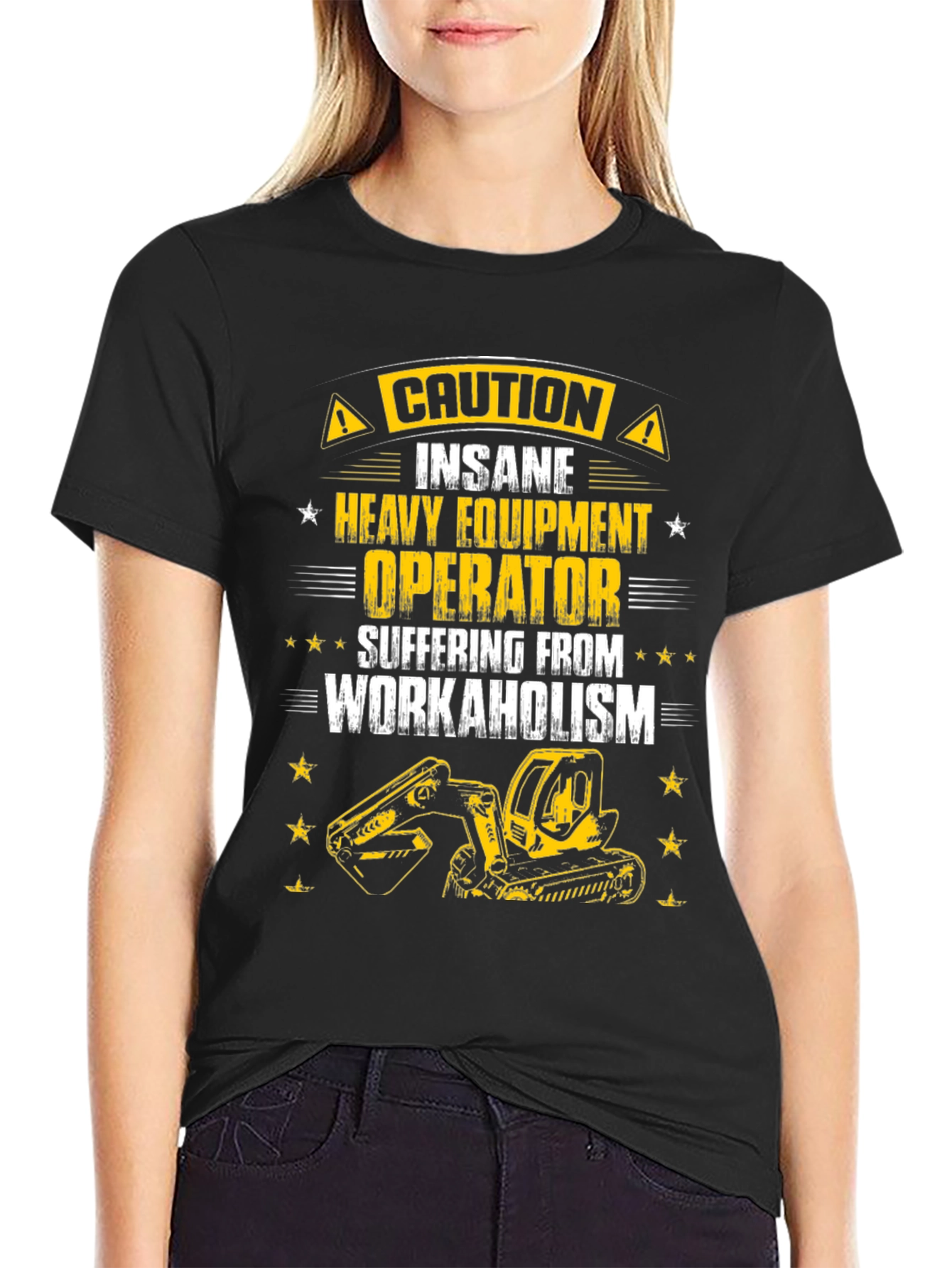 Caution Heavy Equipment Operator T-Shirt