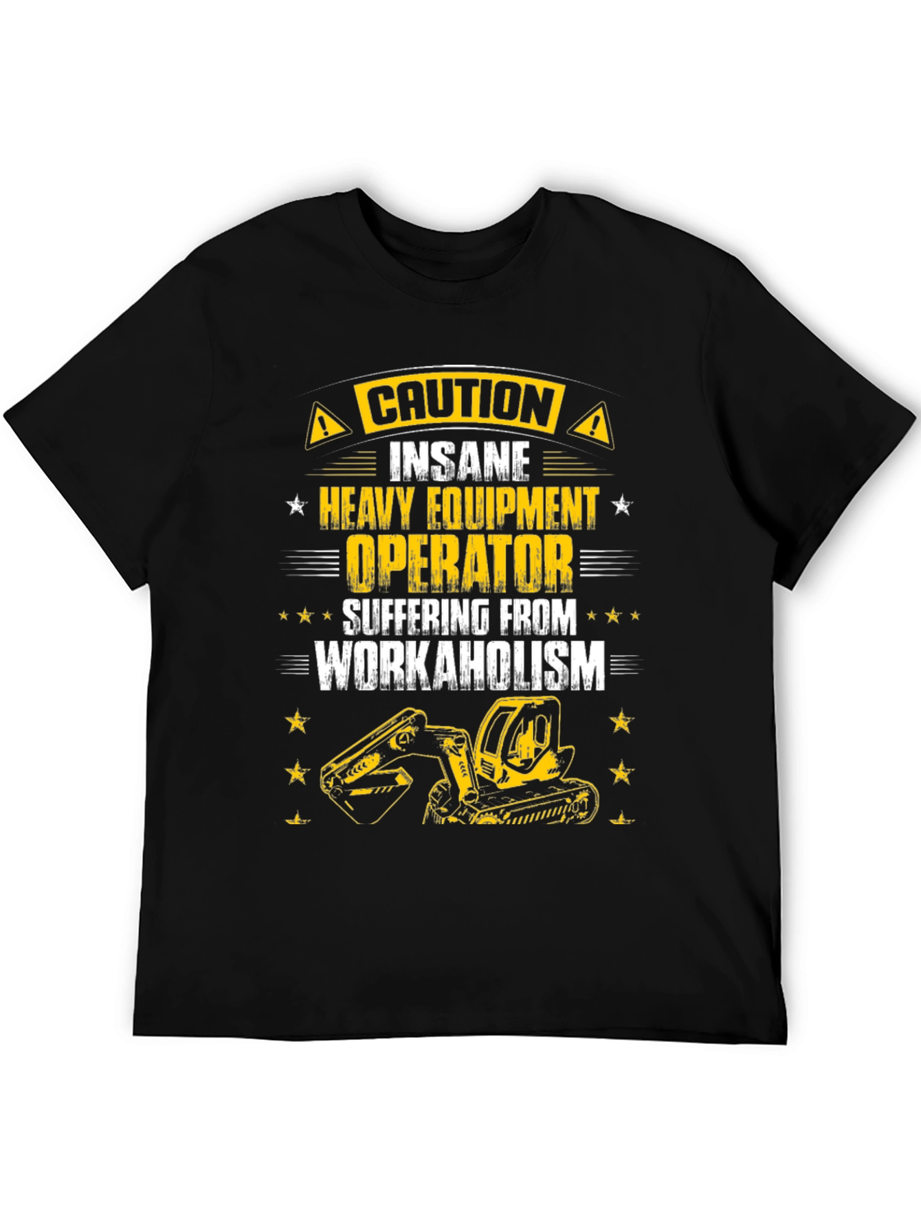 Caution Heavy Equipment Operator T-Shirt