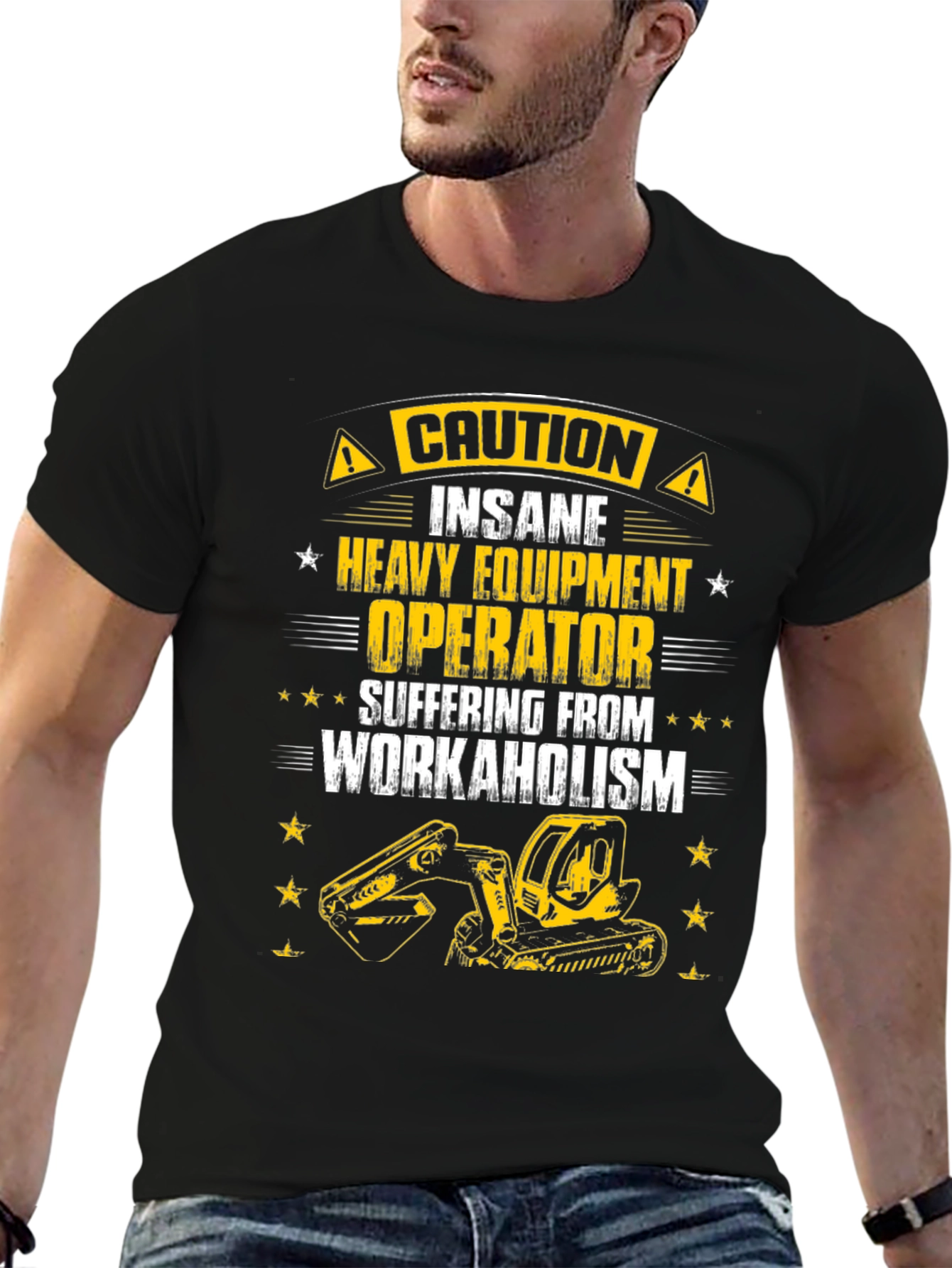 Caution Heavy Equipment Operator T-Shirt