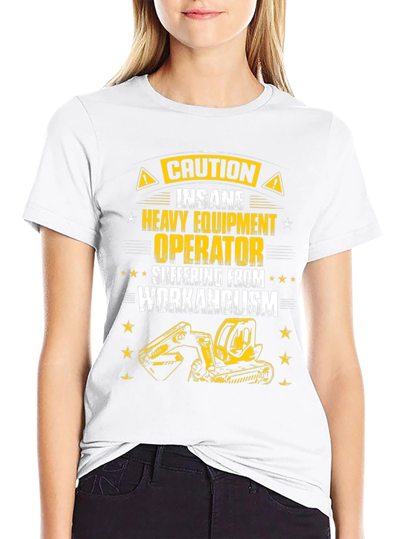Caution Heavy Equipment Operator T-Shirt