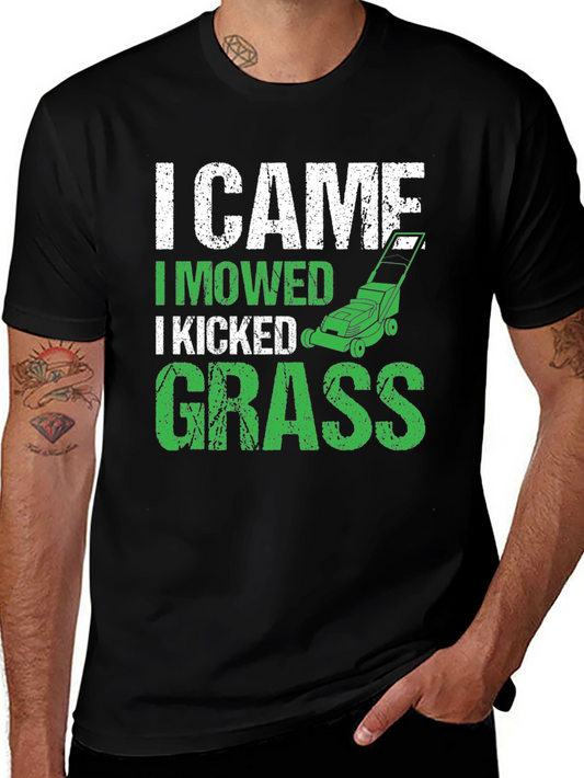 I Came I Mowed T-Shirt - Funny Lawn Care Tee