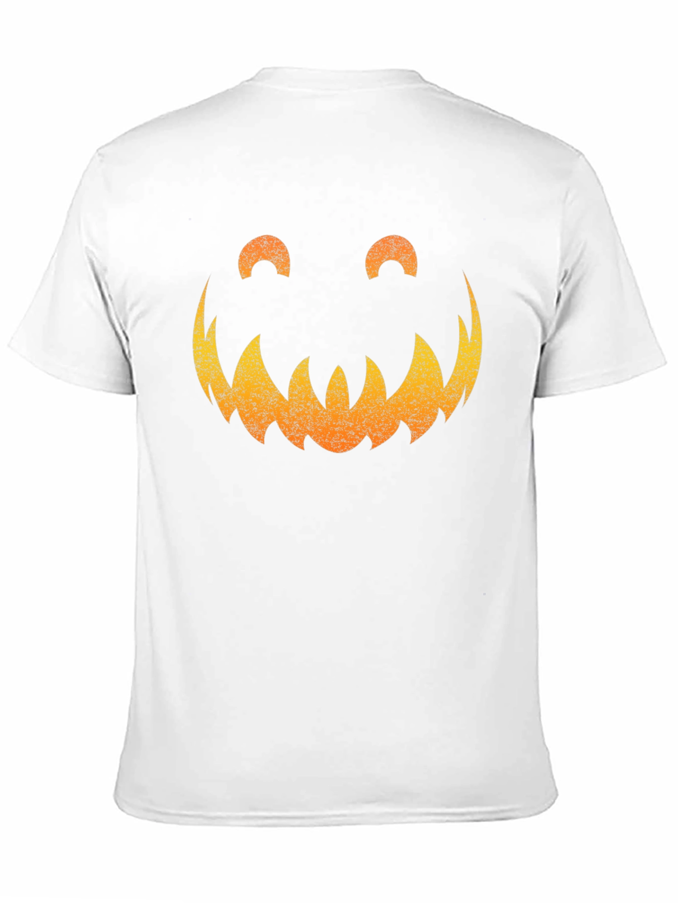 Spooky Pumpkin Face Graphic Tee - Halloween Shirt