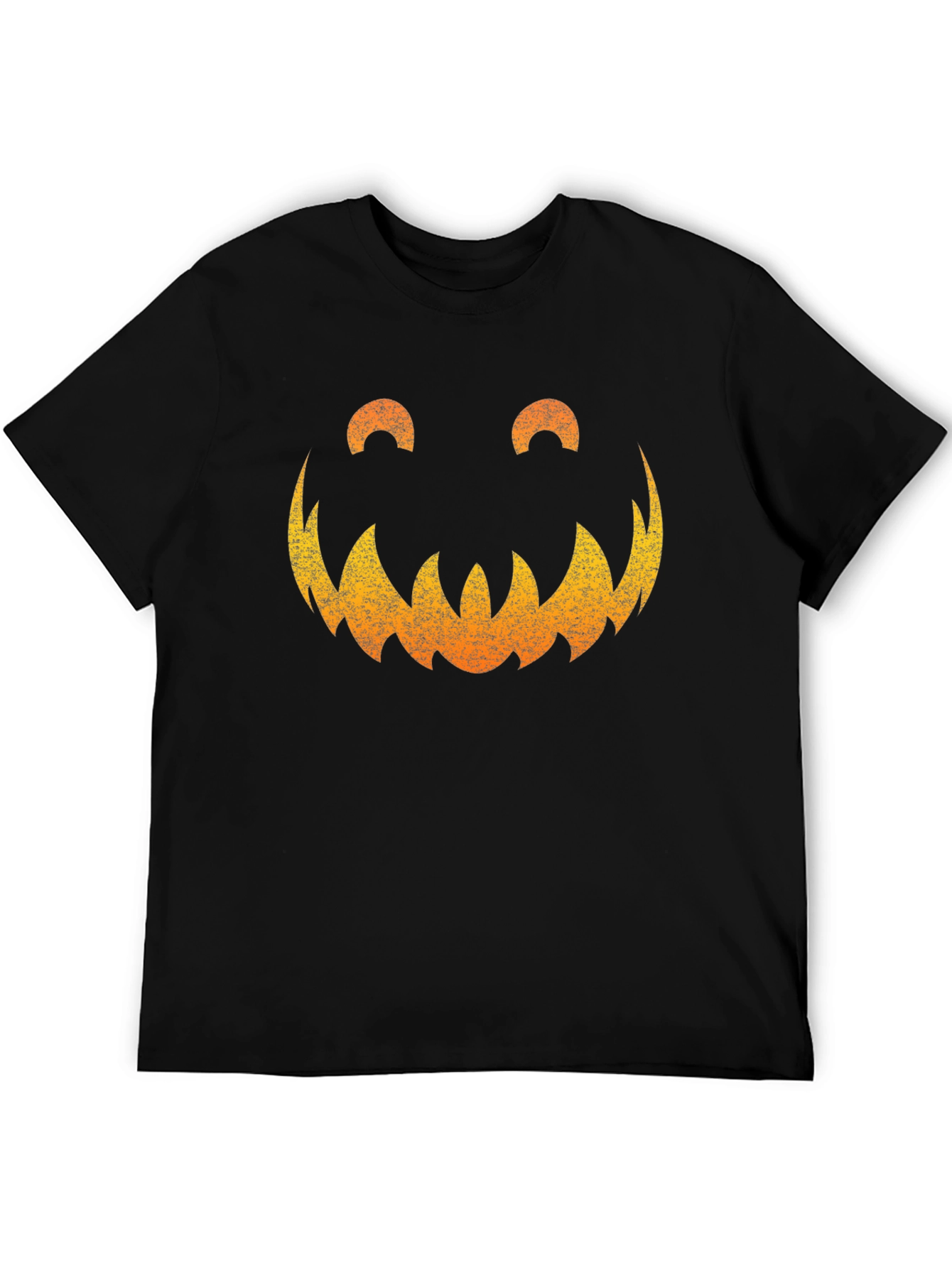 Spooky Pumpkin Face Graphic Tee - Halloween Shirt