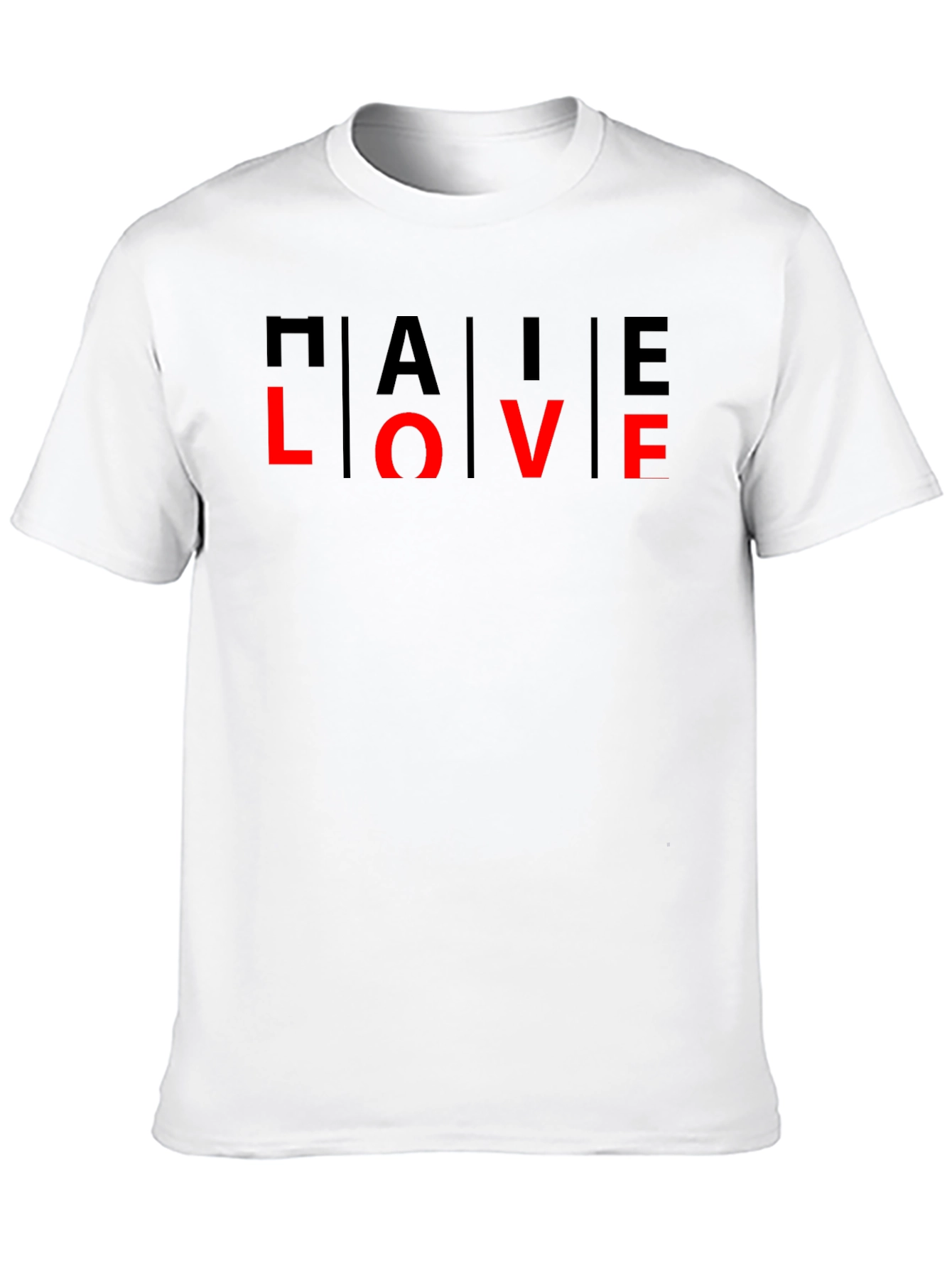 TALE LOVE Graphic T-Shirt - Black Crew Neck Tee