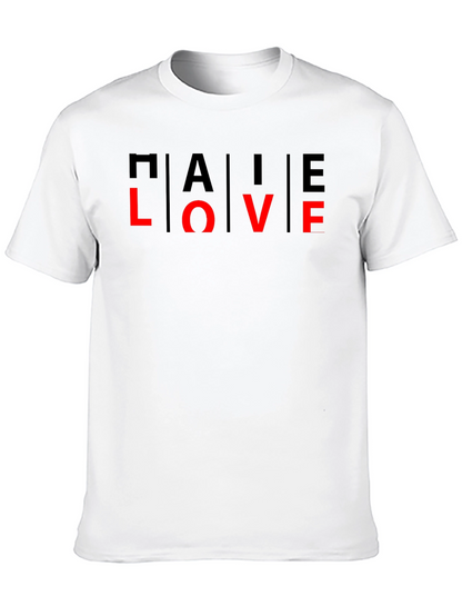 TALE LOVE Graphic T-Shirt - Black Crew Neck Tee