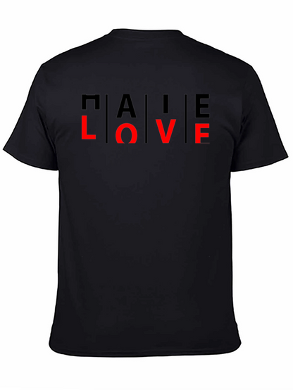 TALE LOVE Graphic T-Shirt - Black Crew Neck Tee