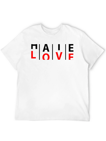 TALE LOVE Graphic T-Shirt - Black Crew Neck Tee