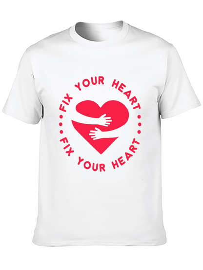 Fix Your Heart Graphic Tee - Black