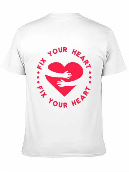 Fix Your Heart Graphic Tee - Black