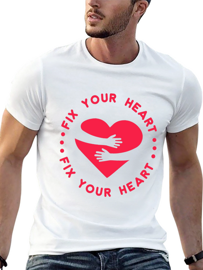Fix Your Heart Graphic Tee - Black