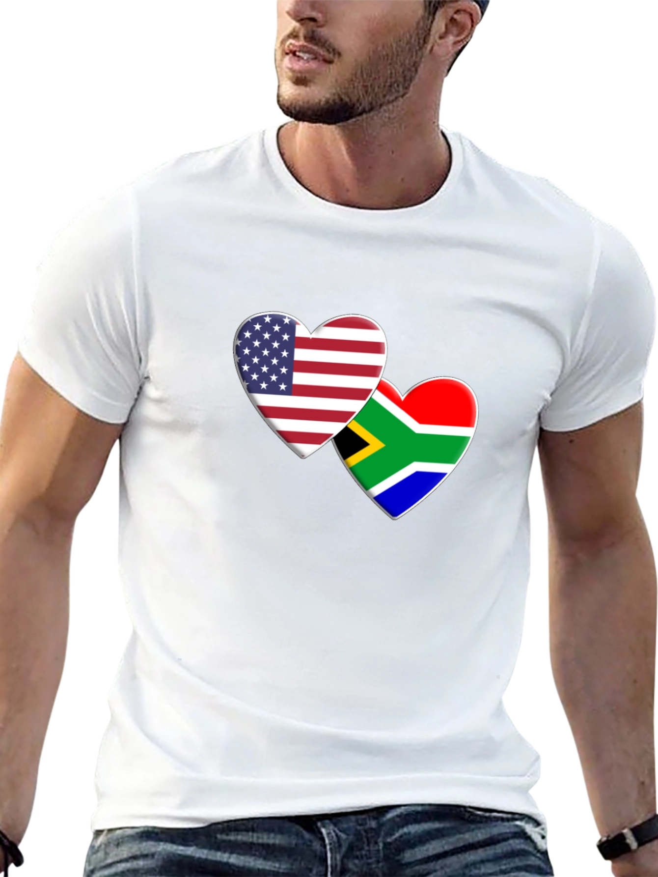USA & South Africa Hearts T-Shirt