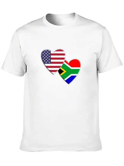USA & South Africa Hearts T-Shirt