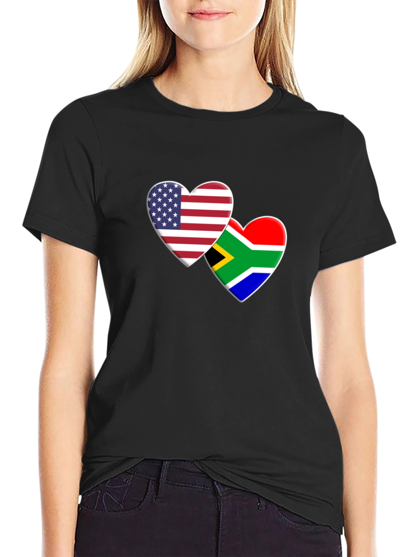 USA & South Africa Hearts T-Shirt