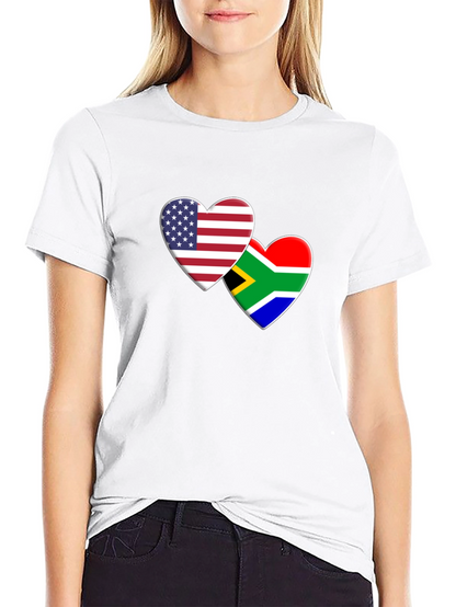 USA & South Africa Hearts T-Shirt