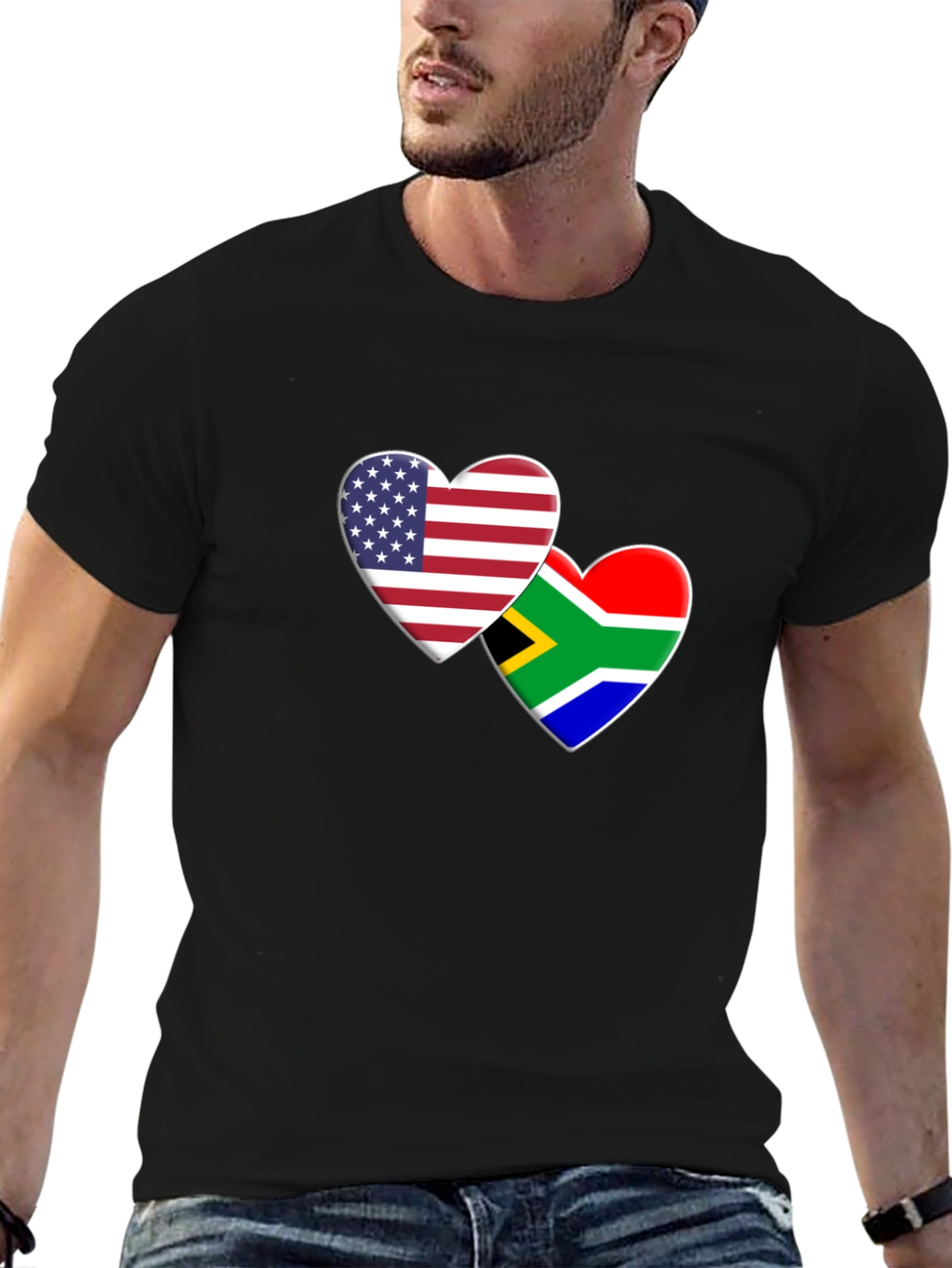 USA & South Africa Hearts T-Shirt