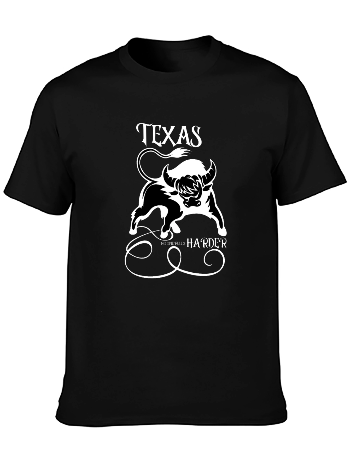 Texas Bull Graphic Print Mens T-Shirt