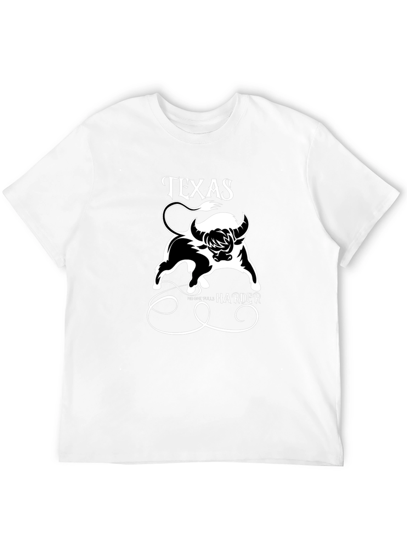 Texas Bull Graphic Print Mens T-Shirt