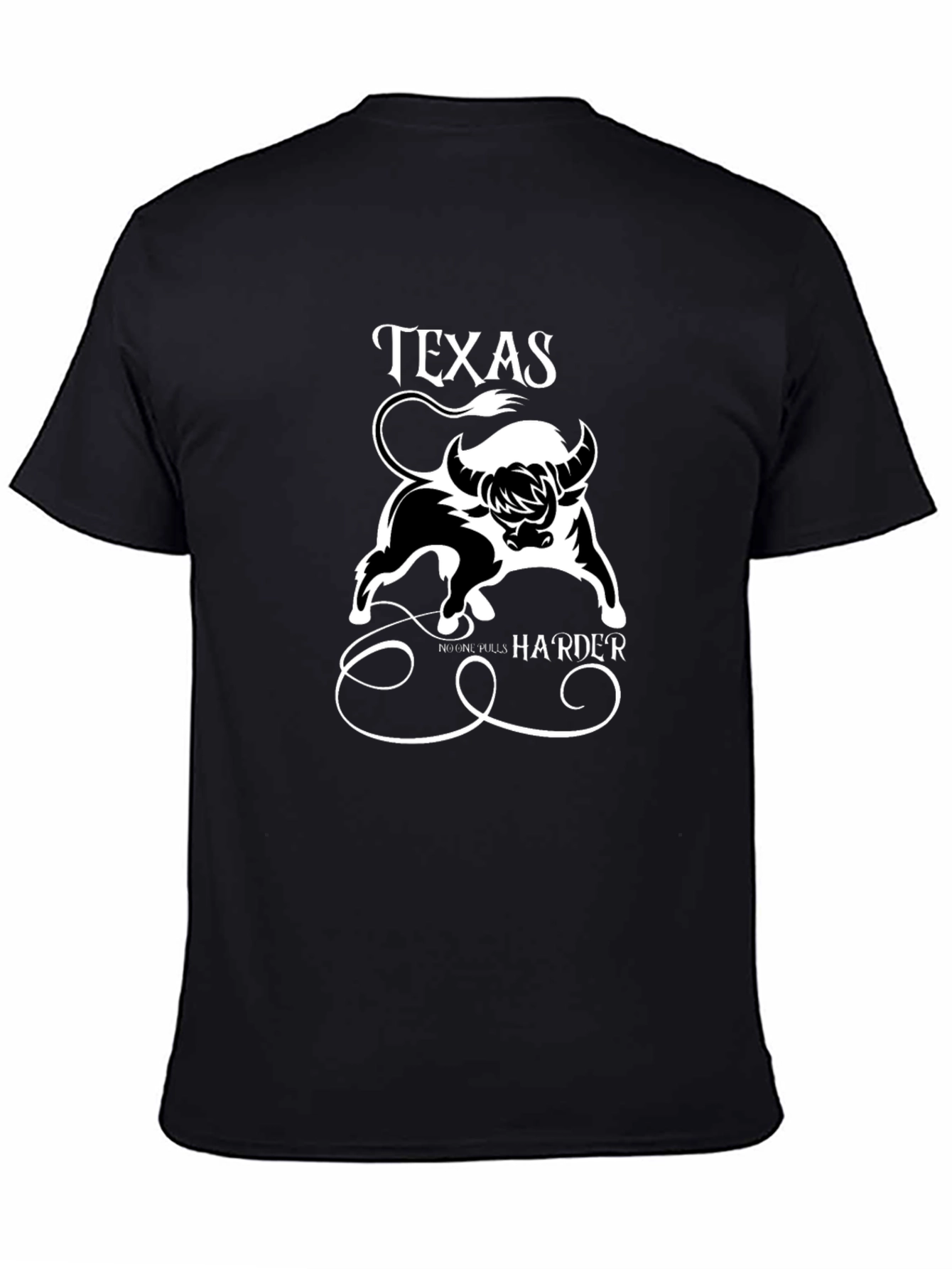 Texas Bull Graphic Print Mens T-Shirt