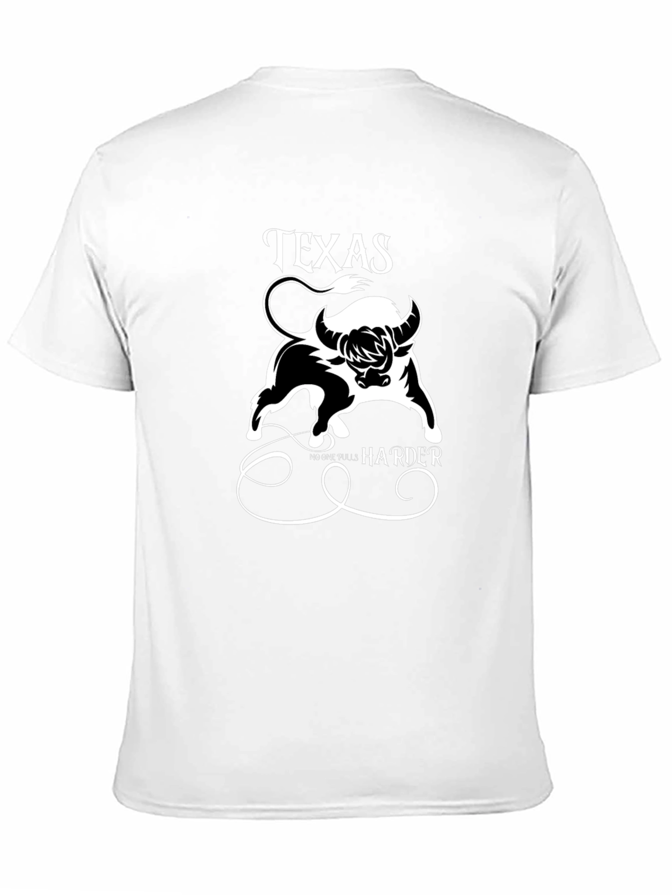 Texas Bull Graphic Print Mens T-Shirt