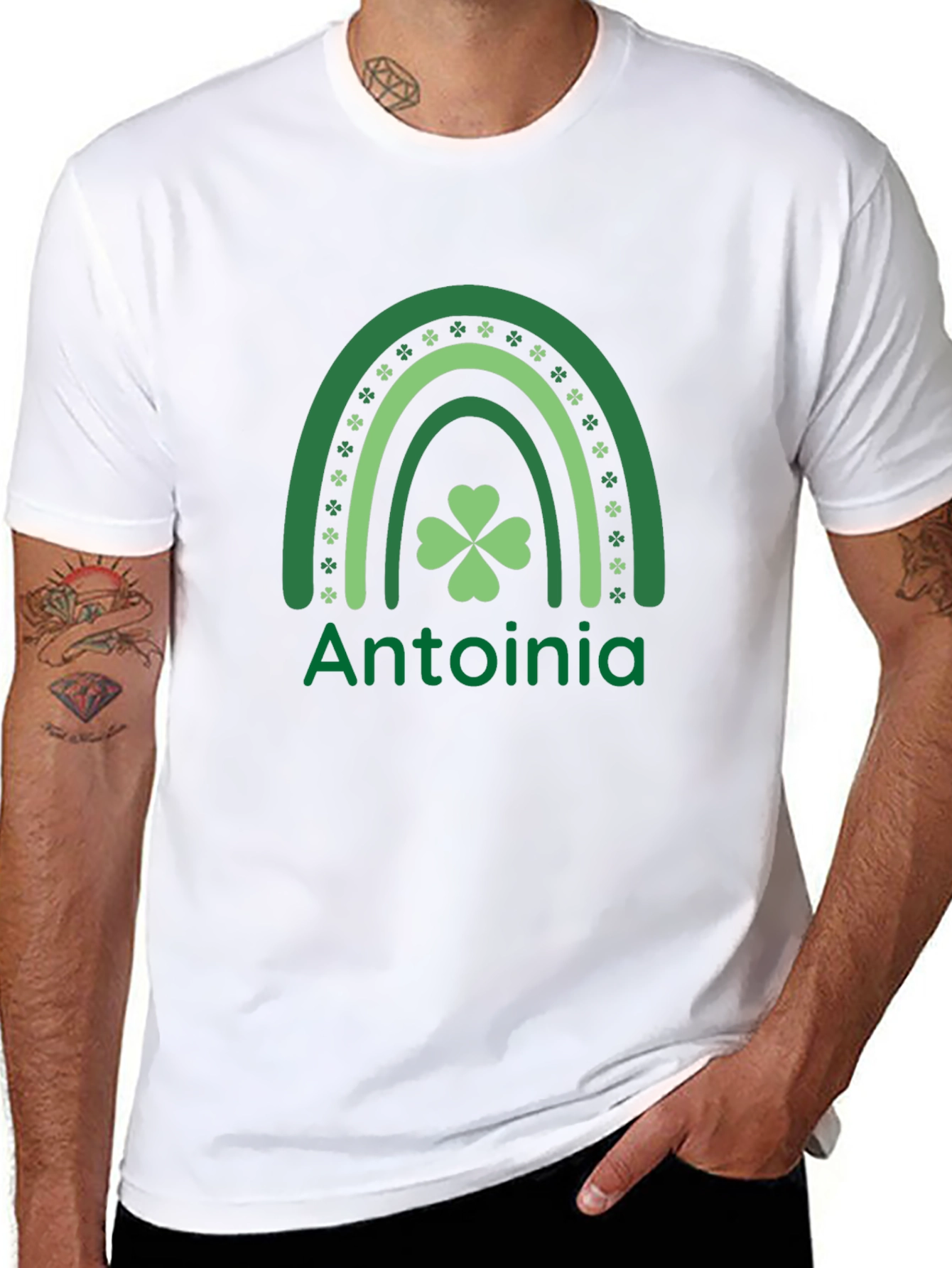 Antoinia St. Patricks Day Rainbow T-Shirt