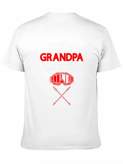 Skiing Grandpa T-Shirt - Cool Grandfather Gift