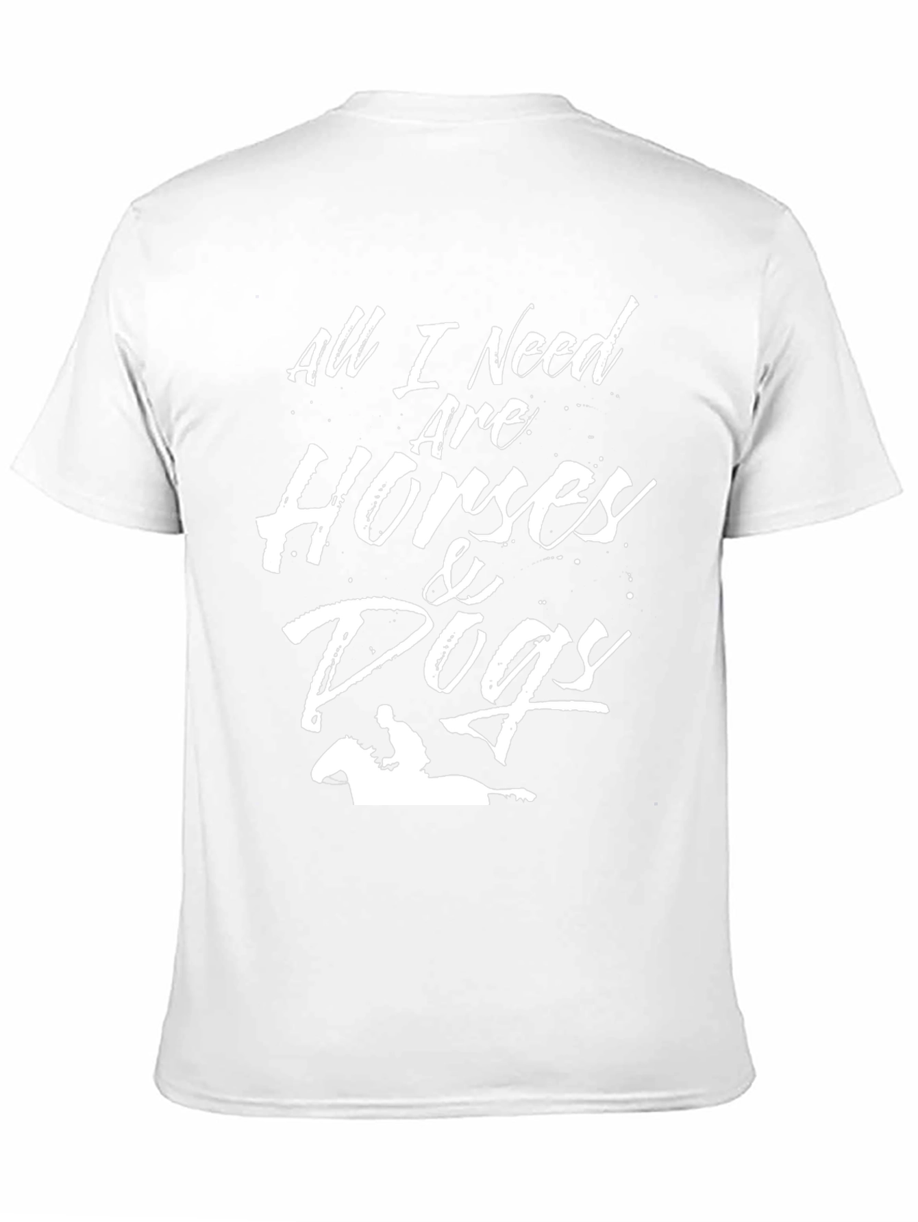 Horses & Dogs Graphic Tee - Black
