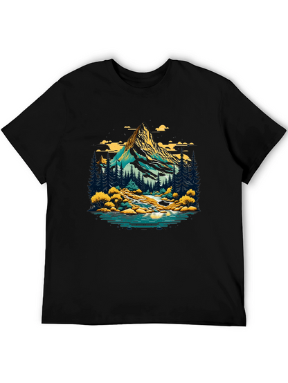 Mountain River Graphic T-Shirt