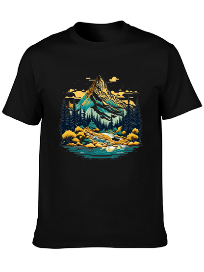 Mountain River Graphic T-Shirt