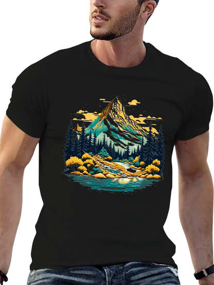 Mountain River Graphic T-Shirt
