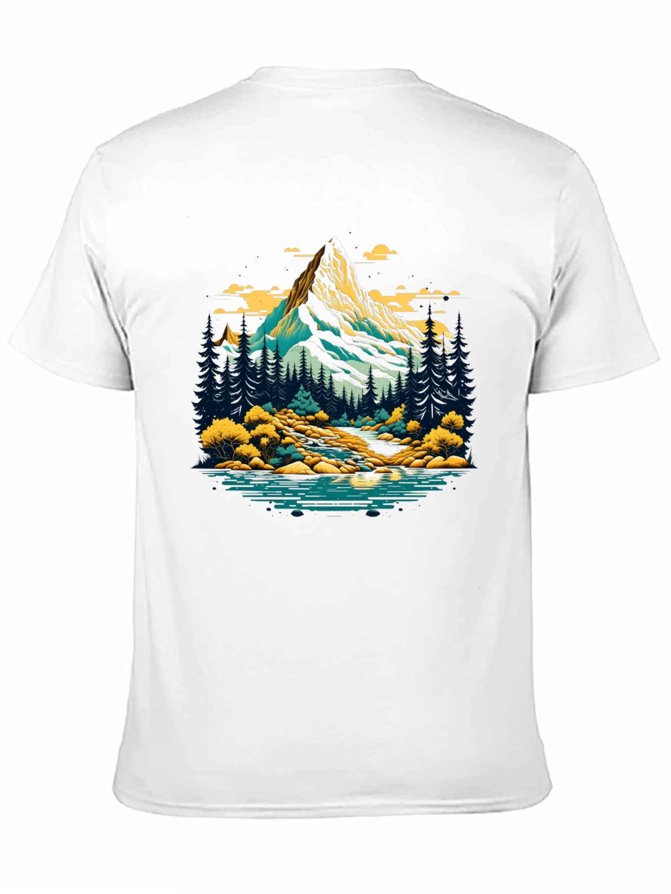 Mountain River Graphic T-Shirt