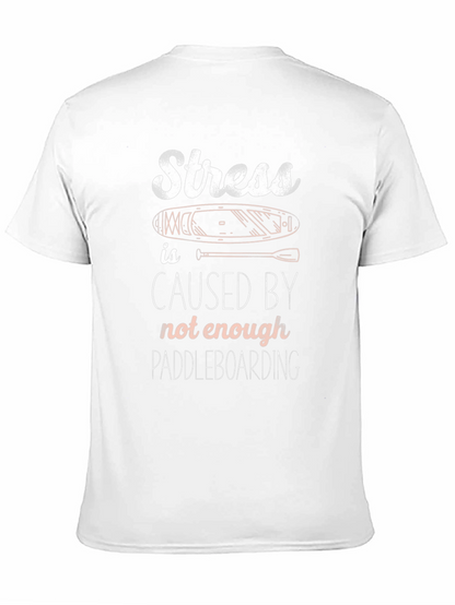 Stress Paddleboarding T-Shirt - Black Graphic Tee