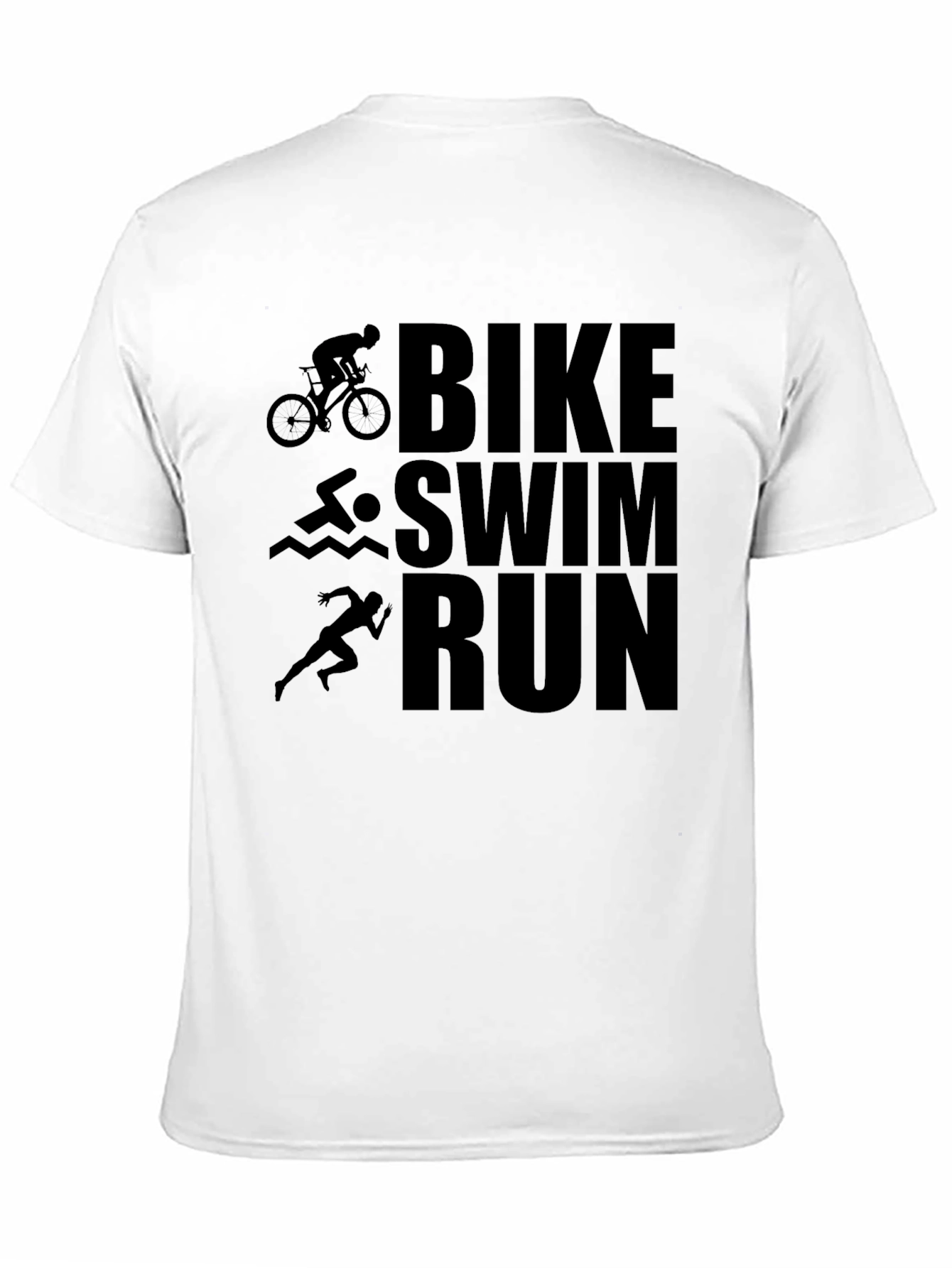 Triathlon Bike Swim Run Graphic Tee