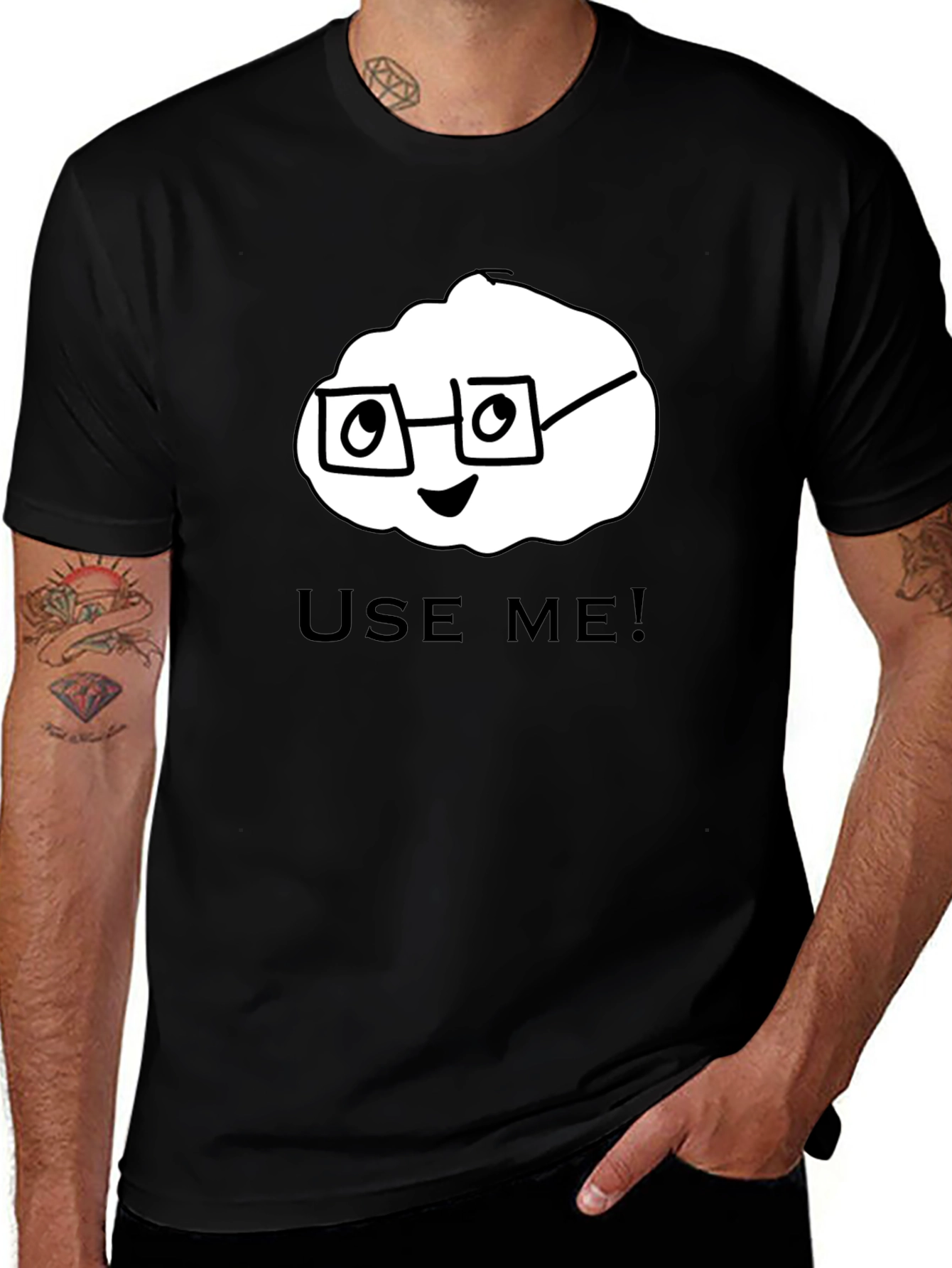 Use Me! Funny Graphic Print Mens T-Shirt