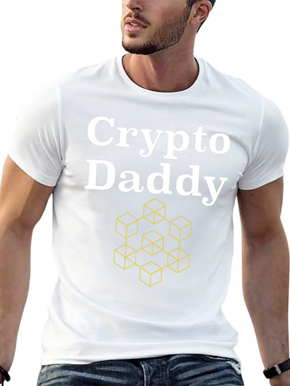 Crypto Daddy Graphic T-Shirt - Black