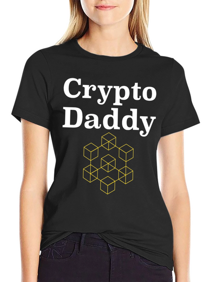 Crypto Daddy Graphic T-Shirt - Black