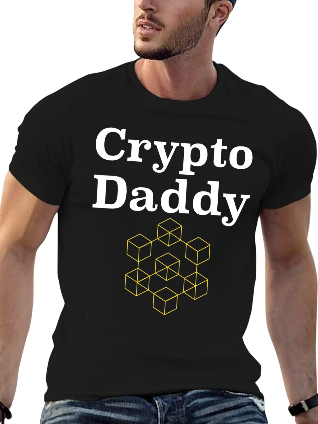 Crypto Daddy Graphic T-Shirt - Black