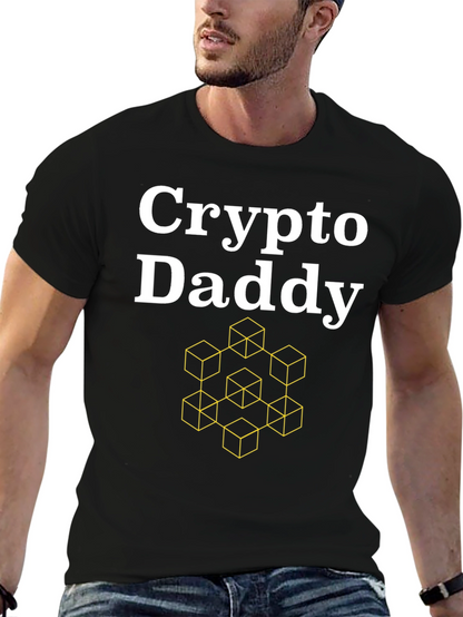 Crypto Daddy Graphic T-Shirt - Black