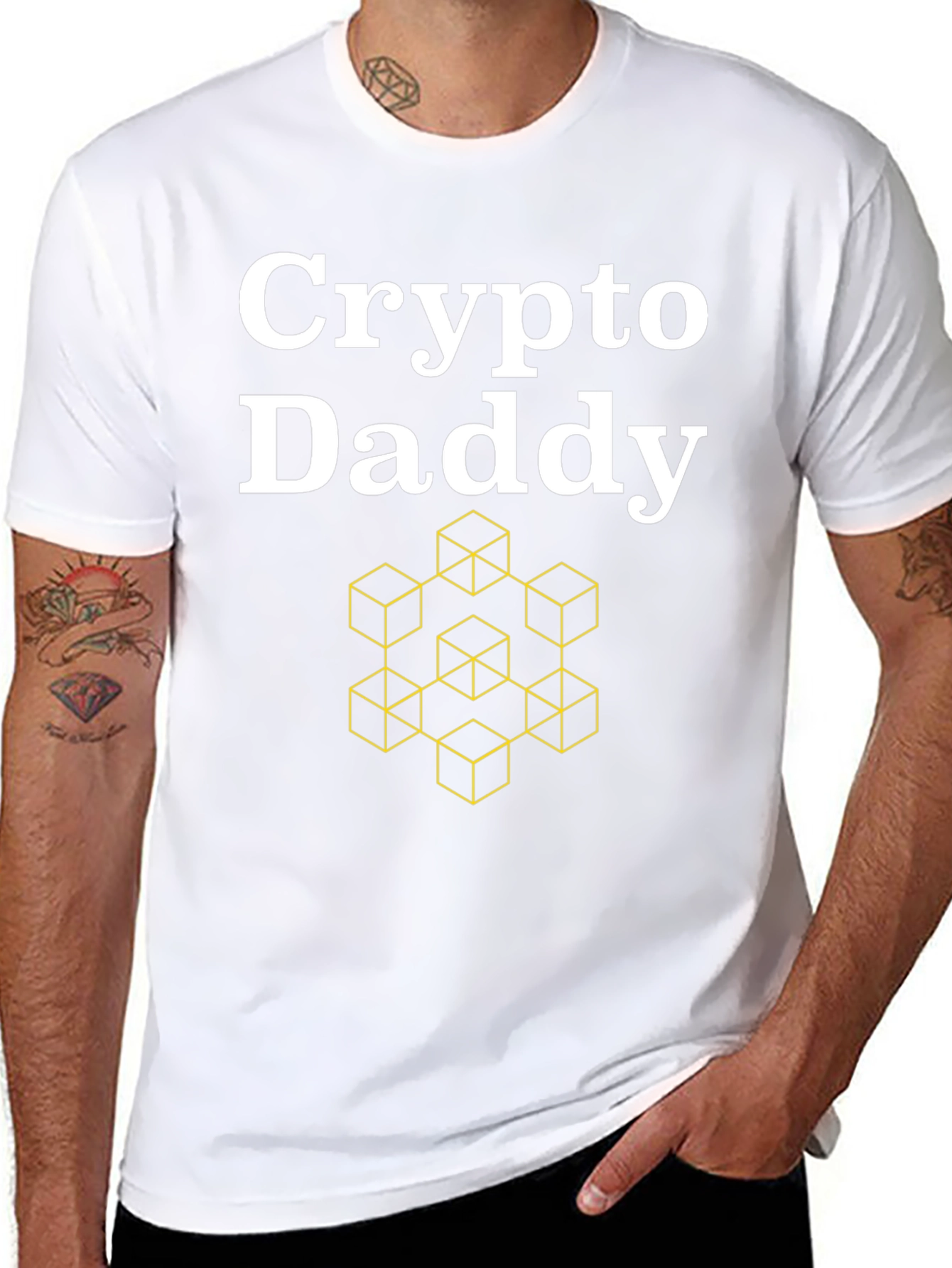 Crypto Daddy Graphic T-Shirt - Black