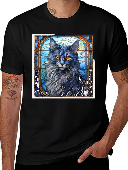 Stained Glass Cat T-Shirt